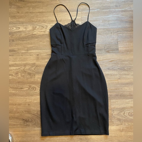 Express Lace Back Dress in Black, Size 2 - Picture 4 of 6